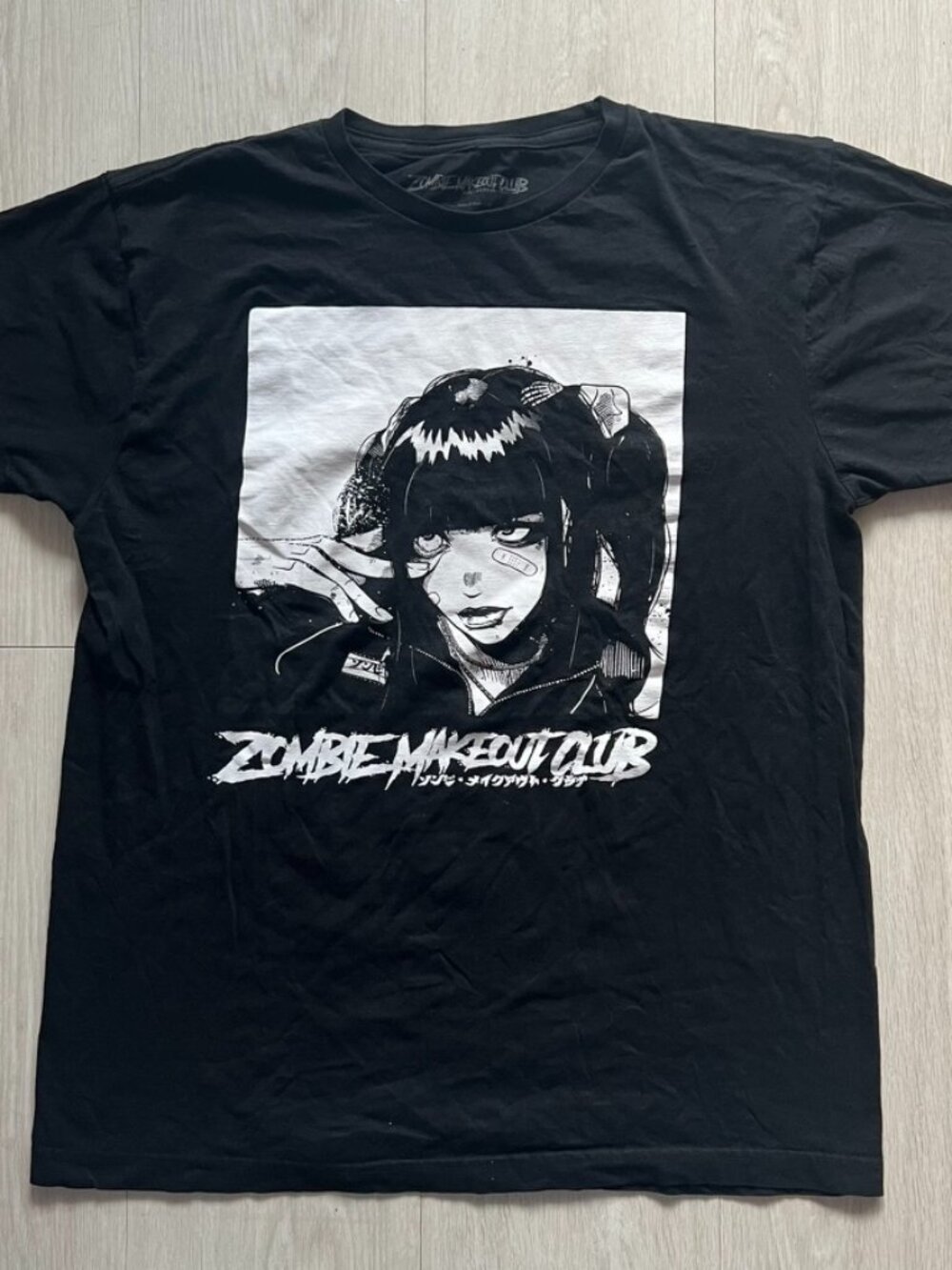 Zombie Makeup Club Tee Men's Medium Tshirt Black Collectible Anime